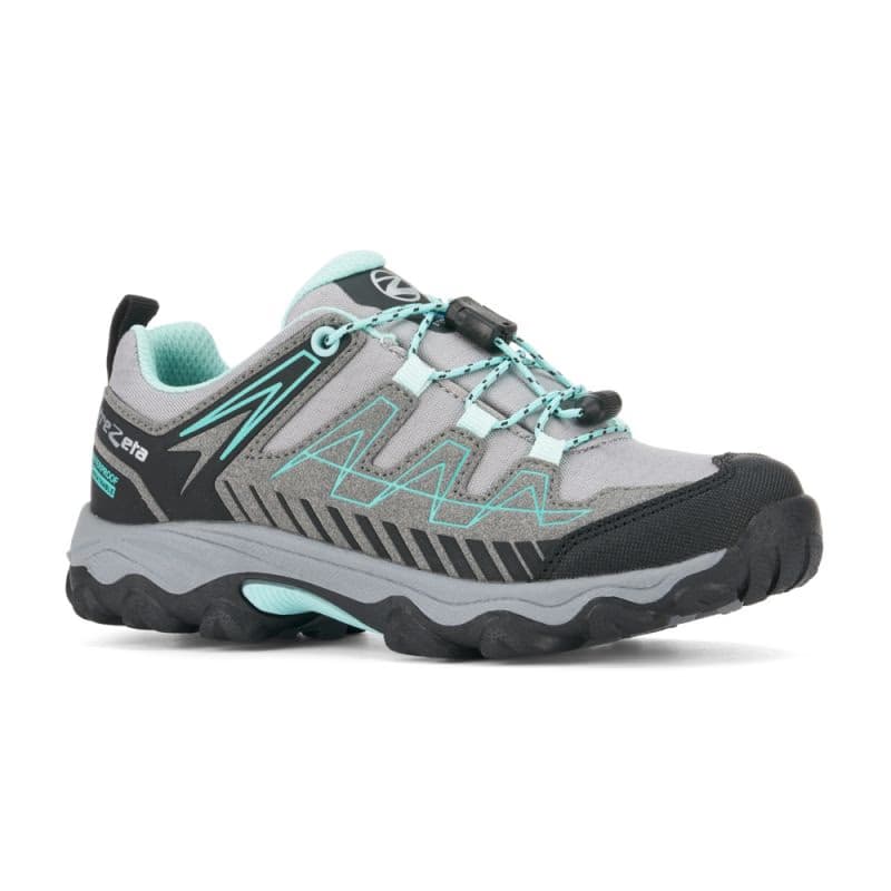 Dievčenská nízka turistická obuv TREZETA Thunder WP K grey green 2