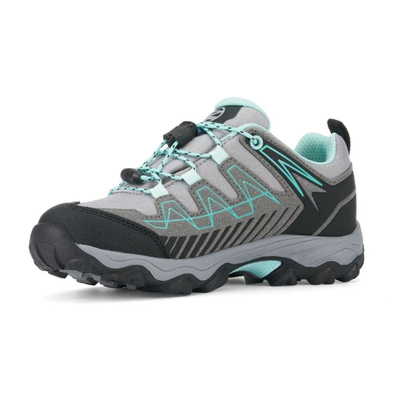 Dievčenská nízka turistická obuv TREZETA Thunder WP K grey green 3