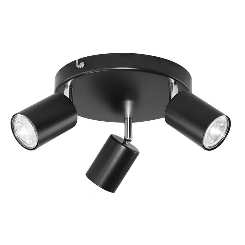 Nástenné a stropné svietidlo RINO, AD-OP-6246BGU10, 3x50W, GU10, IP20, čierna (ORNO)