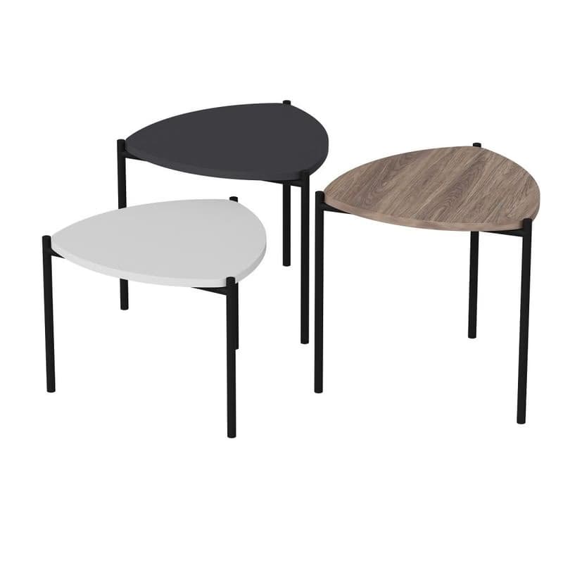 Sada odkladacích stolíkov (3 kusy) Lenny - Multicolor 5