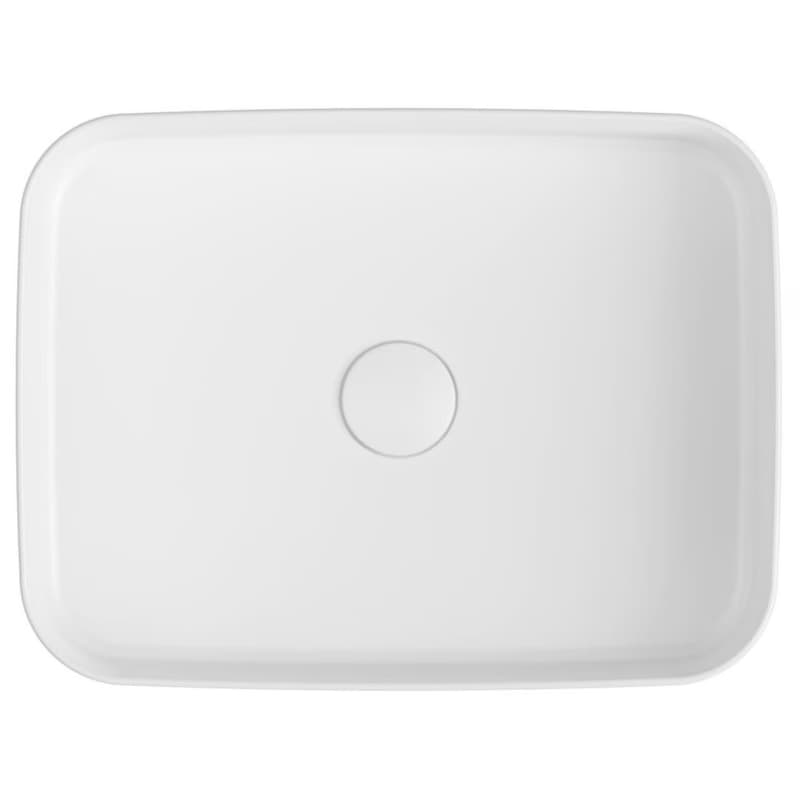 ISVEA - INFINITY RECTANGLE keramické umývadlo na dosku, 50x36cm, biela 10NF65050 3