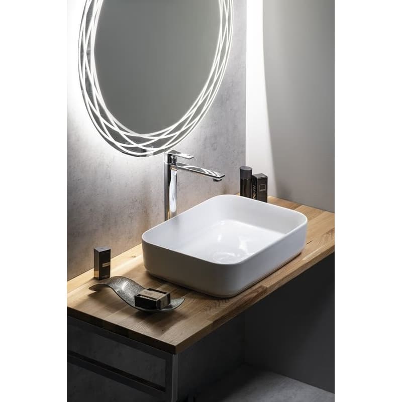 ISVEA - INFINITY RECTANGLE keramické umývadlo na dosku, 50x36cm, biela 10NF65050 4
