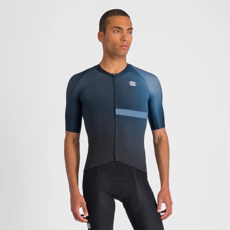 Pánsky cyklistický dres s krátkym rukávom SPORTFUL Bomber jersey, black galaxy blue 2