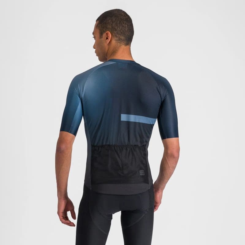 Pánsky cyklistický dres s krátkym rukávom SPORTFUL Bomber jersey, black galaxy blue 3