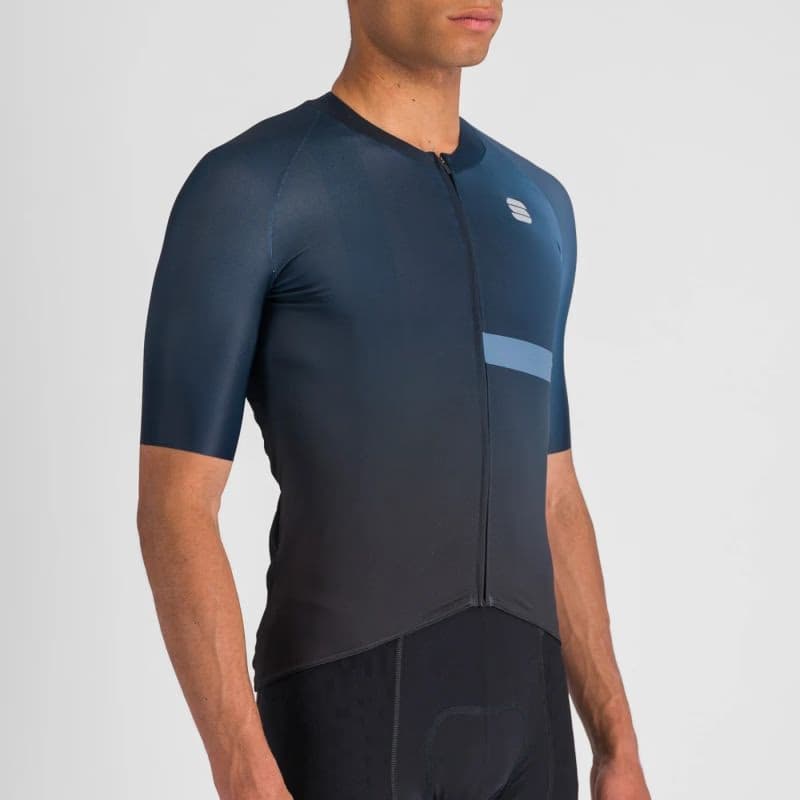 Pánsky cyklistický dres s krátkym rukávom SPORTFUL Bomber jersey, black galaxy blue 4