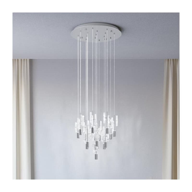Eglo 390477 - LED Luster na lanku ALEMDINA 15xLED/2,6W/230V 2200/3000/4000K chróm 390477
