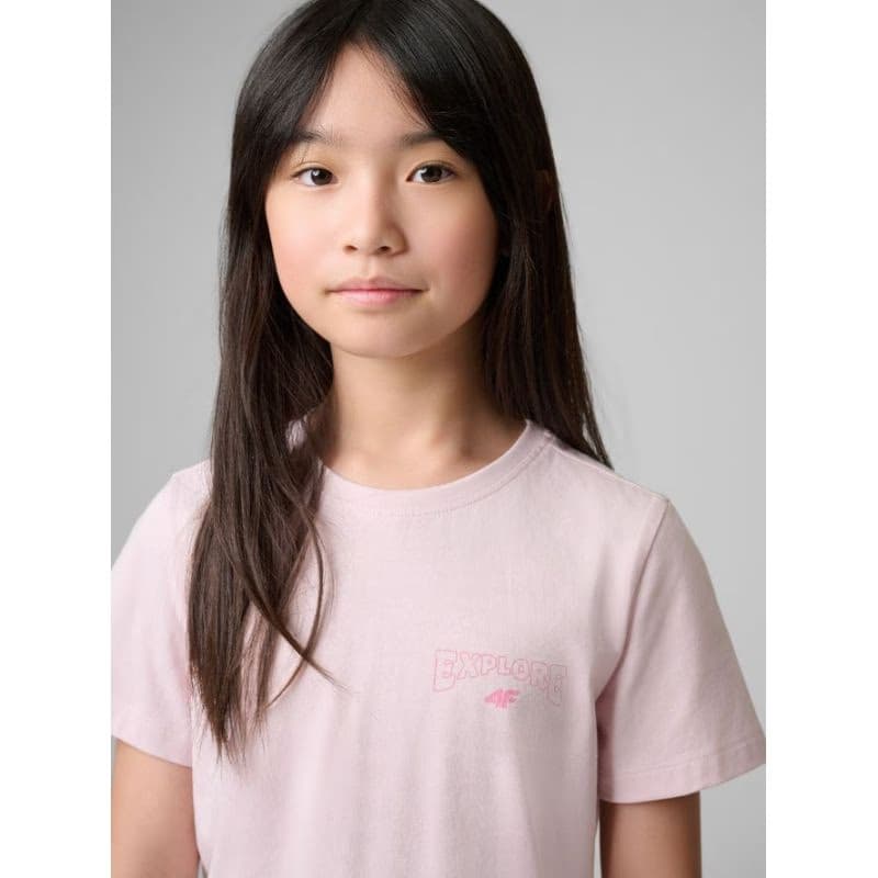 Dievčenské tričko s krátkym rukávom 4F JUNIOR TSHIRT F2886-56S-LIGHT PINK 3