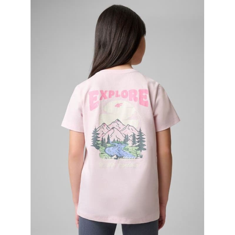 Dievčenské tričko s krátkym rukávom 4F JUNIOR TSHIRT F2886-56S-LIGHT PINK 4