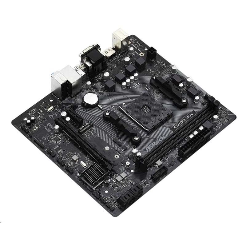 ASRock MB Sc AM4 A520-HDV, AMD A520, 2xDDR4, HDMI, DVI 2