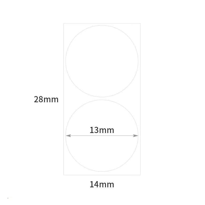 Niimbot štítky R 14x28mm 220ks WhiteRound B pre D11 a D110