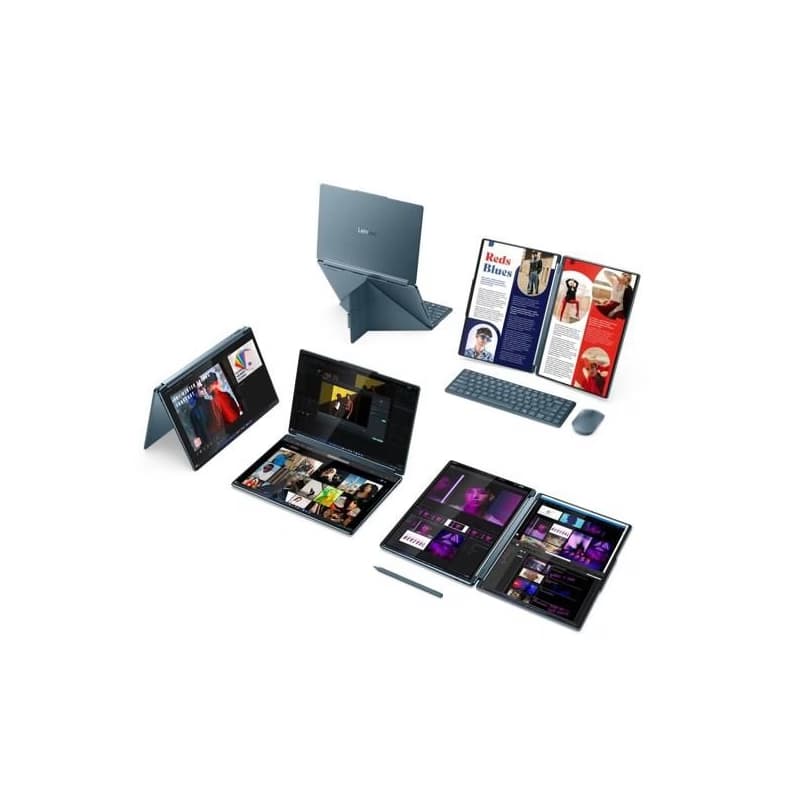 Lenovo YOGA BOOK 9 Ultra 7 255H/AI/32GB/1TB SSD/2x 14"/2,8K/OLED/Touch/120Hz/až750nitov/Pero/3r OnSite/WIN11 PRO/3xbundle