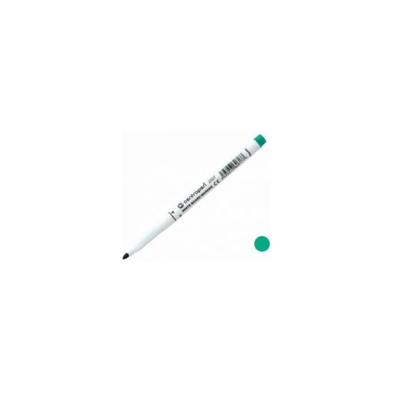 Popisovač Centropen 2507 na biele tabule zelený valcový hrot 1-2mm 1