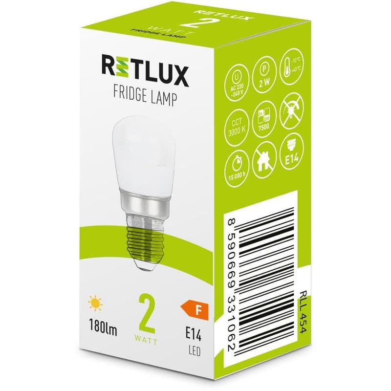 RLL 454 E14 2W T26 fridge WW RETLUX 2