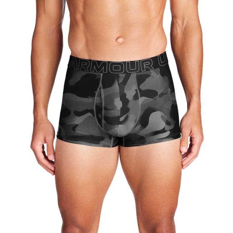 Pánske boxerky UNDER ARMOUR 3 PACK-UA PERFORMANCE TECH - PRINT 3 inch-BLK 2