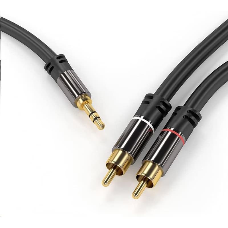 PREMIUMCORD kábel, Jack 3.5mm-2xCINCH M/M 5m 2