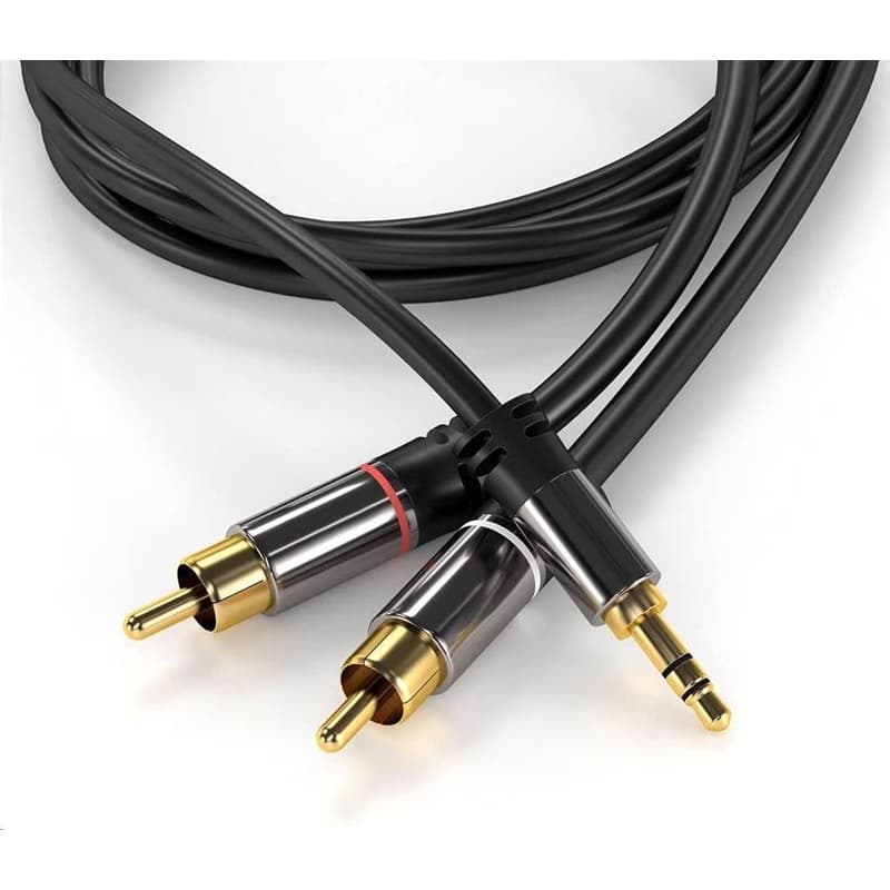 PREMIUMCORD kábel, Jack 3.5mm-2xCINCH M/M 5m 3