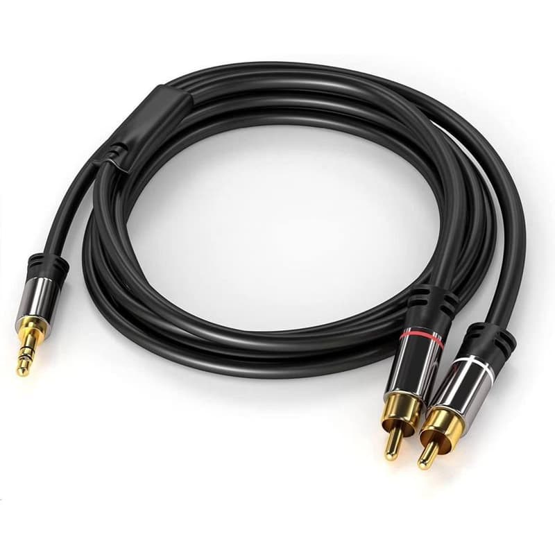 PREMIUMCORD kábel, Jack 3.5mm-2xCINCH M/M 5m 4