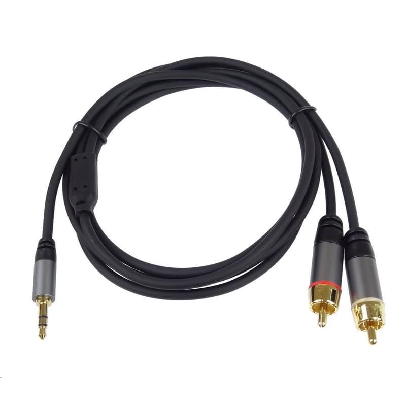 PREMIUMCORD kábel, Jack 3.5mm-2xCINCH M/M 5m 6
