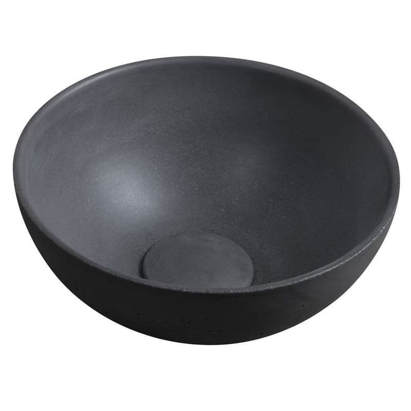 SAPHO - MINOR betónové umývadlo na dosku, priemer 26cm, antracit mat MR26016 1