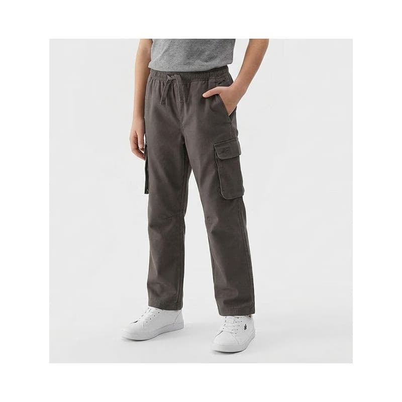 Chlapčenské tepláky 4F JUNIOR TROUSERS CAS M1435-22S-ANTHRACITE 2