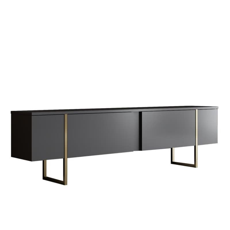 Living Room Furniture Set Luxe Set - Anthracite, Gold 2