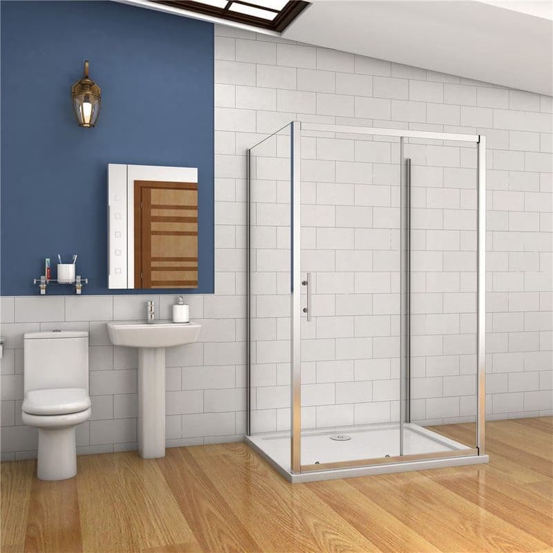 H K - Viacstenné sprchovací kút SYMPHONY U3 120x80x80 cm s posuvnými dverami vrátane sprchovej vaničky z liateho mramoru SE-SYMPHONYU31208080 / THOR-12080 1