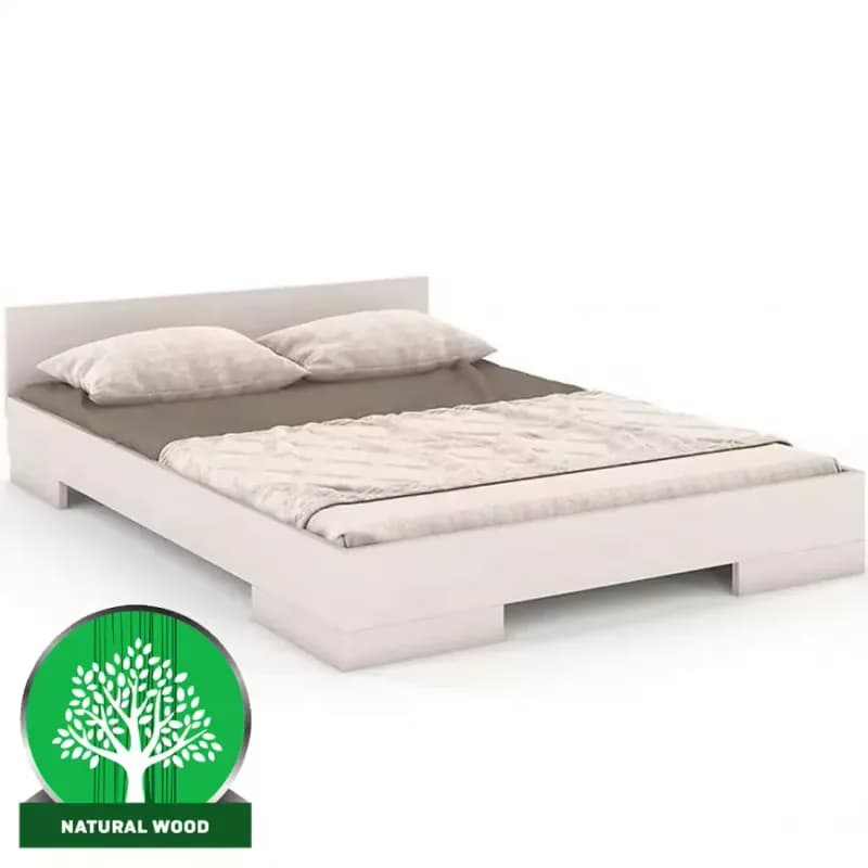 Posteľ drevené buk Skandica Spectrum Nízka 160x200 Biely
