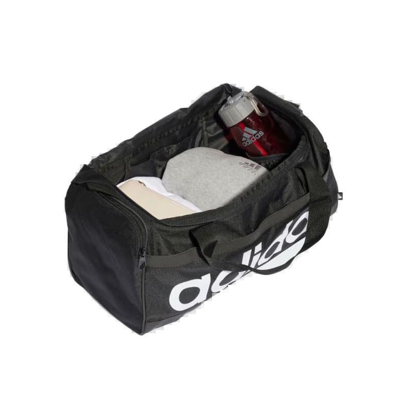 Cestovná taška ADIDAS LINEAR DUFFEL S BLACK WHITE 3