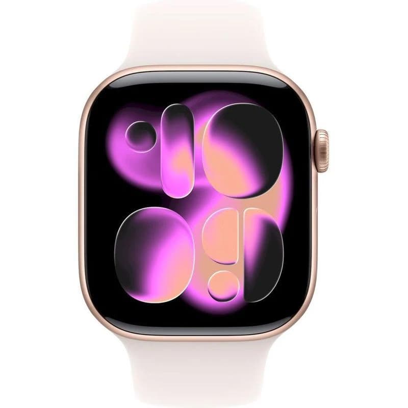 Apple Watch Series 11 GPS + Cellular 42mm Gold Titanium Case with Light Blush Sport Band - S/M 2