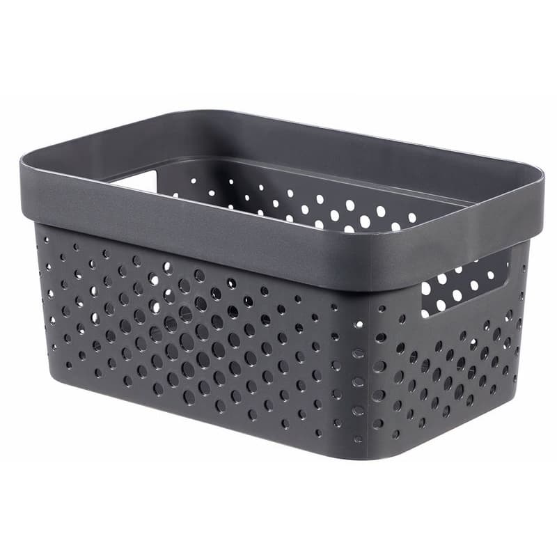CURVER Úložný box INFINITY DOTS 4,5l recyklovaný plast | tmavosivá 1