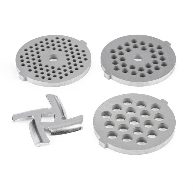 Klarstein Lucia, sada dierovaných diskov, nadstavec mlynčeka na mäso, 3-4,5-7 mm, INOX 1