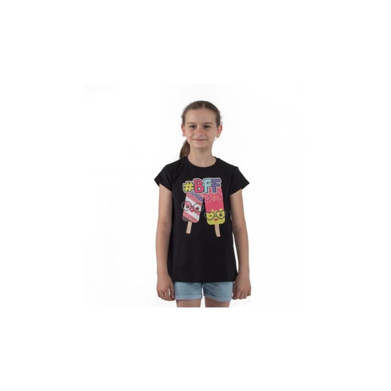 Dievčenské tričko s krátkym rukávom AUTHORITY KIDS T-BFF_black