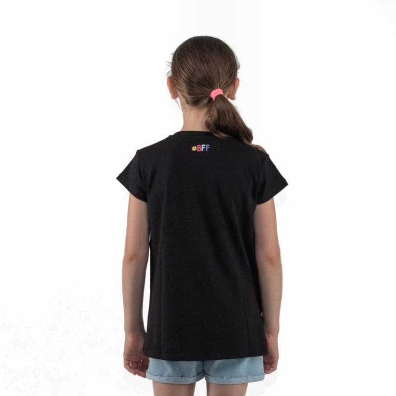 Dievčenské tričko s krátkym rukávom AUTHORITY KIDS T-BFF_black 3