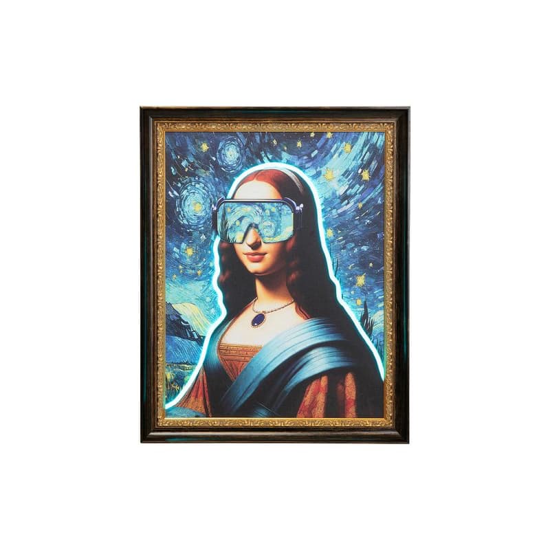 LED Art Lady obraz viacfarebný 80x100 cm 1