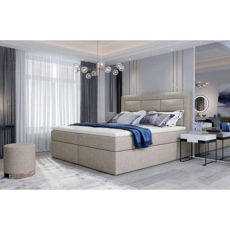 ArtElta Manželská posteľ VIVRE Boxspring | 180 x 200 cm Farba VIVRE: Monolith 48 2
