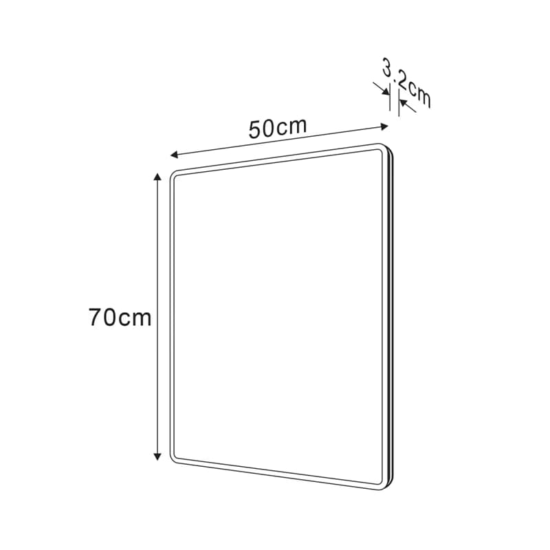 SAPHO - PIRI zrkadlo s LED osvetlením 50x70cm PR500 2