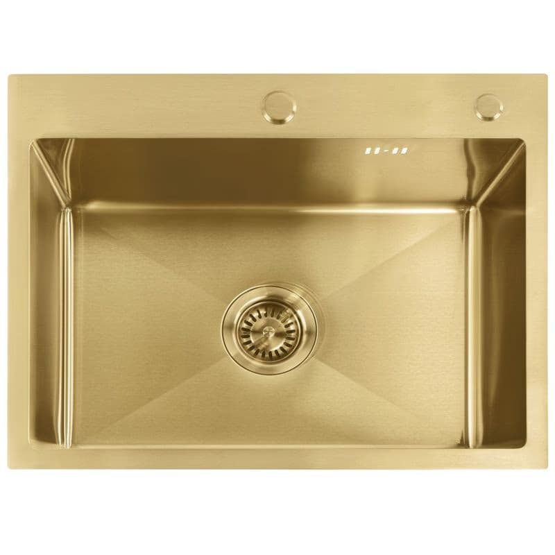 REA REA - Oceľový drez Liam BRUSH GOLD s kuchynskou batériou KPL-96007 4