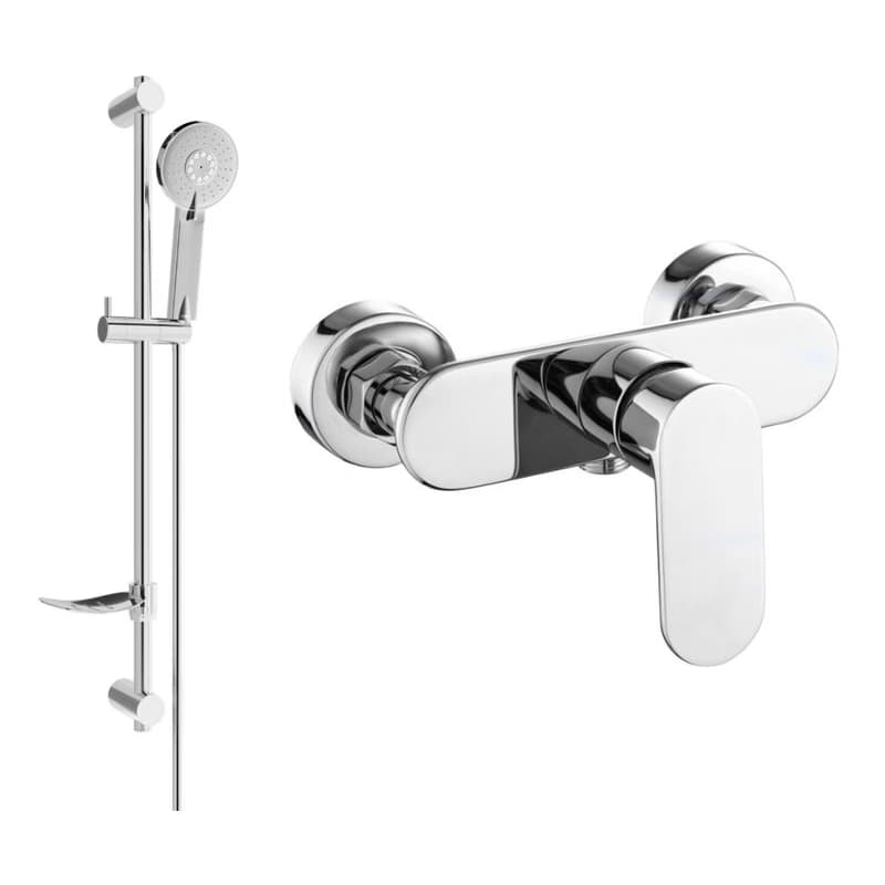MEXEN/S - Milo DF40 sprchová batéria s príslušenstvom, chróm 7134R40-00 1