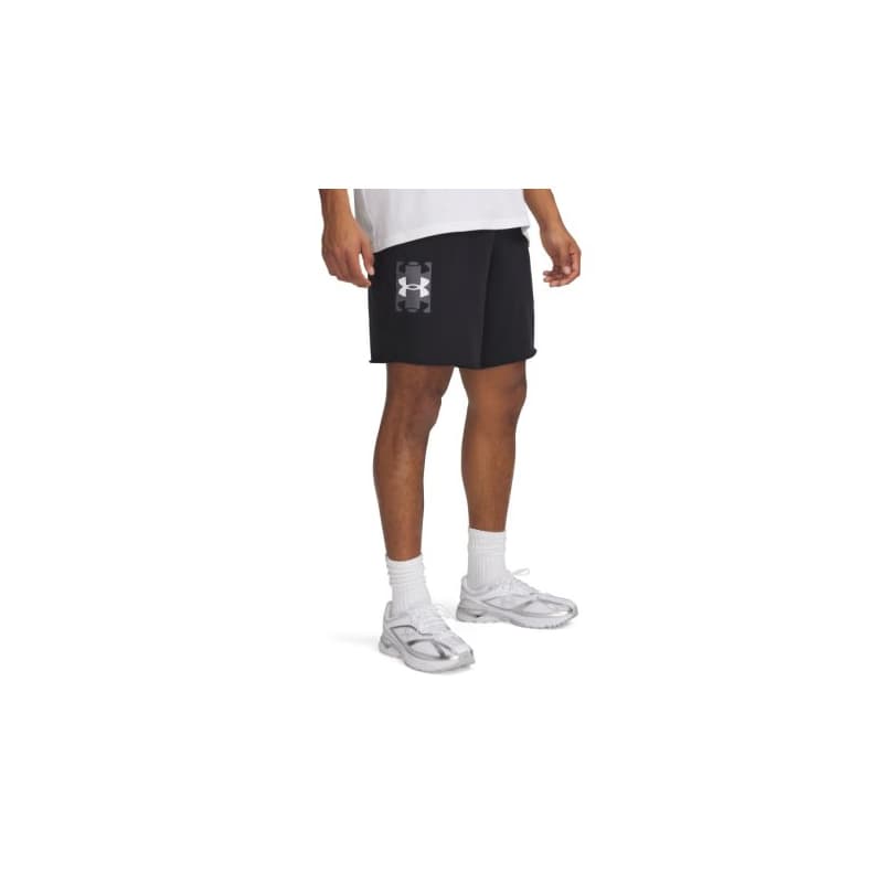 Pánske teplákové kraťasy UNDER ARMOUR UA Rival TerryLogo8inShort-BLK 1