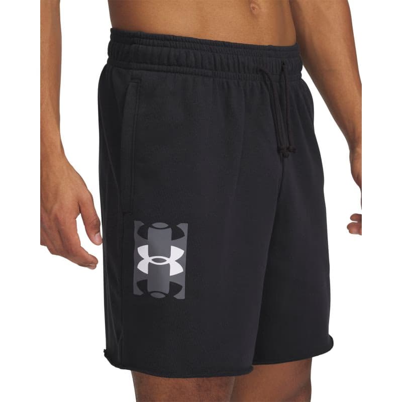 Pánske teplákové kraťasy UNDER ARMOUR UA Rival TerryLogo8inShort-BLK 2