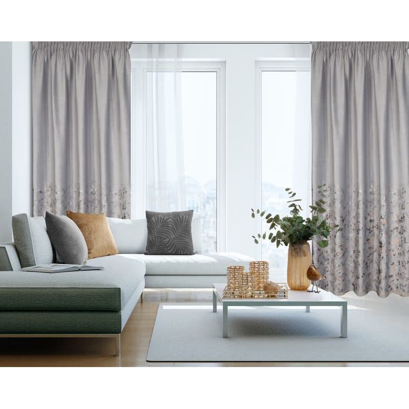 ArtFir Záves MARIELA P | strieborná/šampaň 140 x 270 cm 2