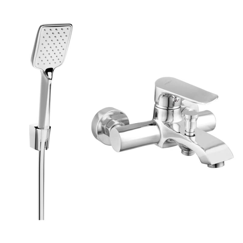 MEXEN/S - Pecos R62 vaňová batéria so sprchovou súpravou, chróm 7273R62-00 1