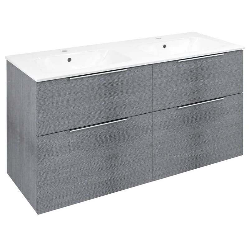 SAPHO - CIRASA umývadlová skrinka 118,4x64x46cm, strieborný dub CR121-1111-21 1