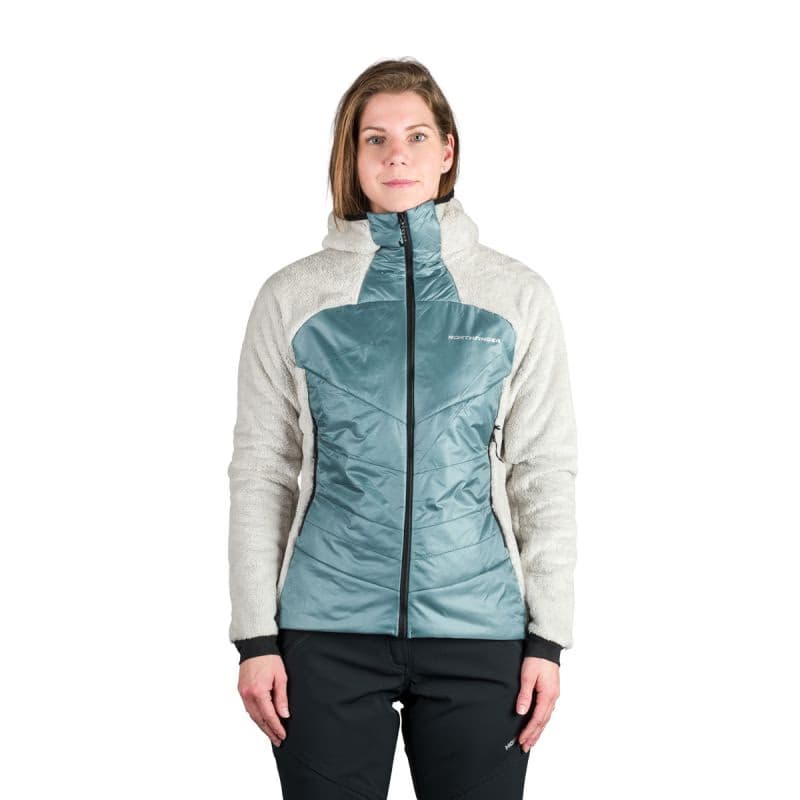 Dámska zateplená turistická mikina so zipsom NORTHFINDER TAMMI-710multicolor 3