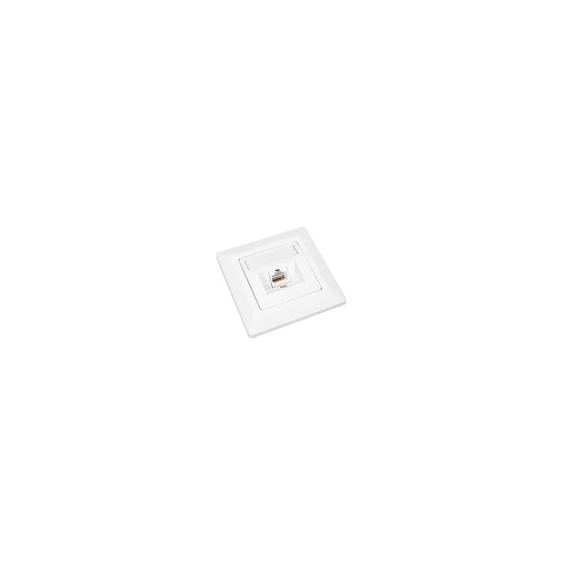 Zásuvka Solarix CAT6 STP 1 x RJ45 pod omietku biela 1