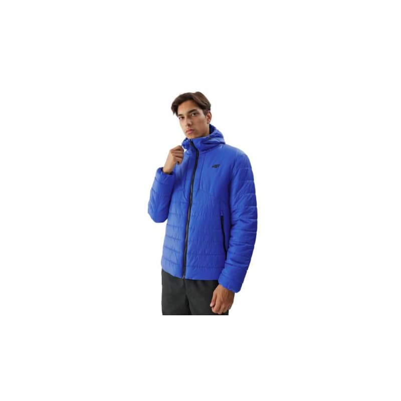 Pánska turistická bunda 4F DOWN JACKET-AW23TDJAM245-36S-COBALT