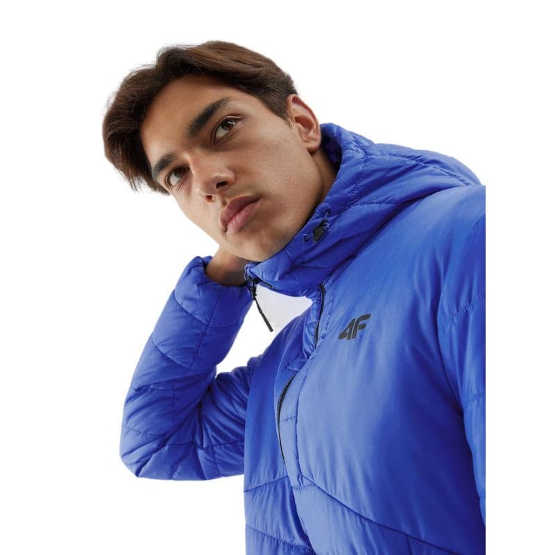 Pánska turistická bunda 4F DOWN JACKET-AW23TDJAM245-36S-COBALT 3