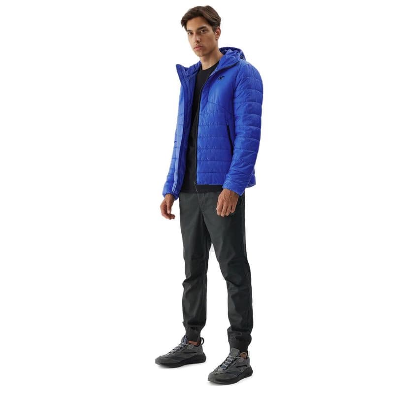 Pánska turistická bunda 4F DOWN JACKET-AW23TDJAM245-36S-COBALT 5