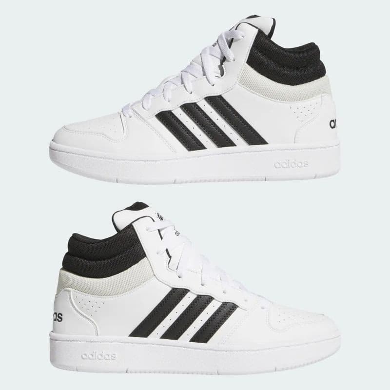 Pánska rekreačná obuv ADIDAS Hoops Mid Classic M cloud white core black orbit grey 4