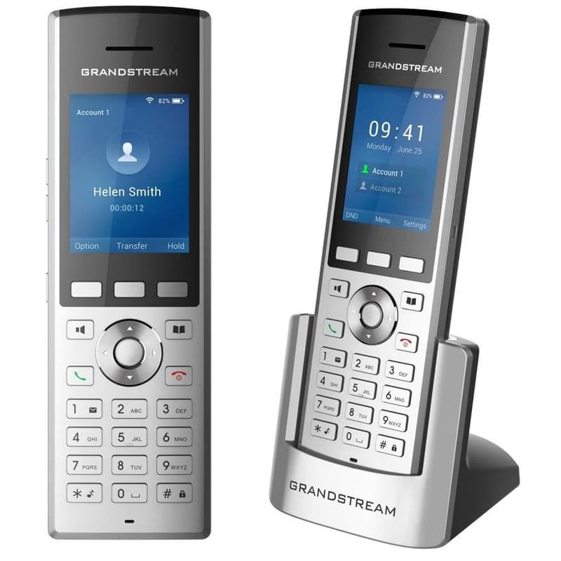 Grandstream WP820 WiFi IP tel., 2,4" bar. displ., 2SIP úč., video, BT, Micro USB, Handover 1